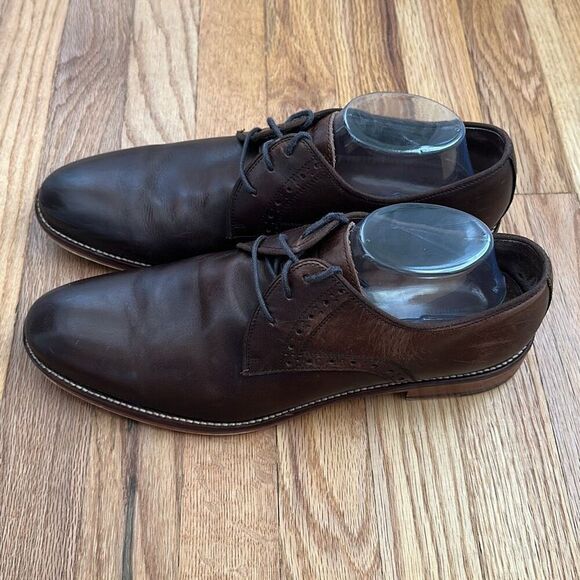 Johnston and Murphy Conard Plain Toe Mahogany 20-2234 Men’s Size 11M - Picture 2 of 13